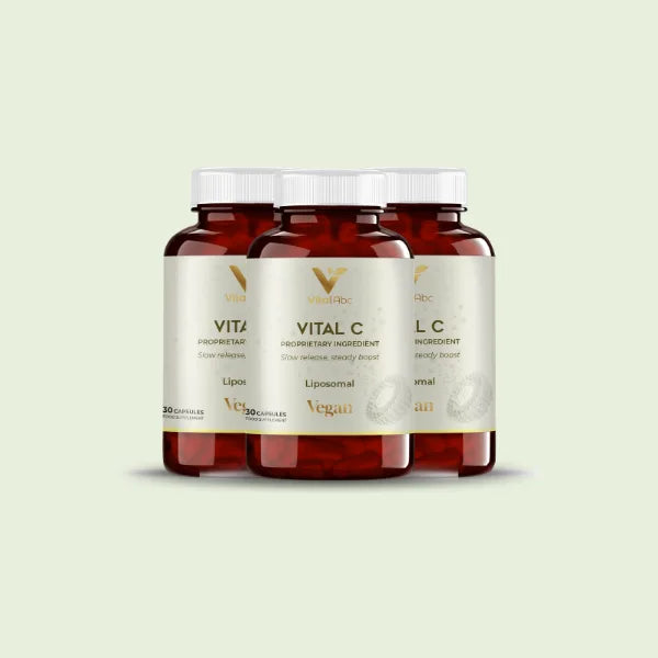 Vital C liposomalna witamina C – trzy butelki suplementu diety, 30 kapsułek