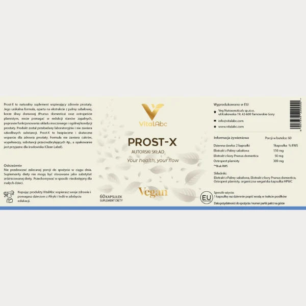 Etykieta główna Prost-X