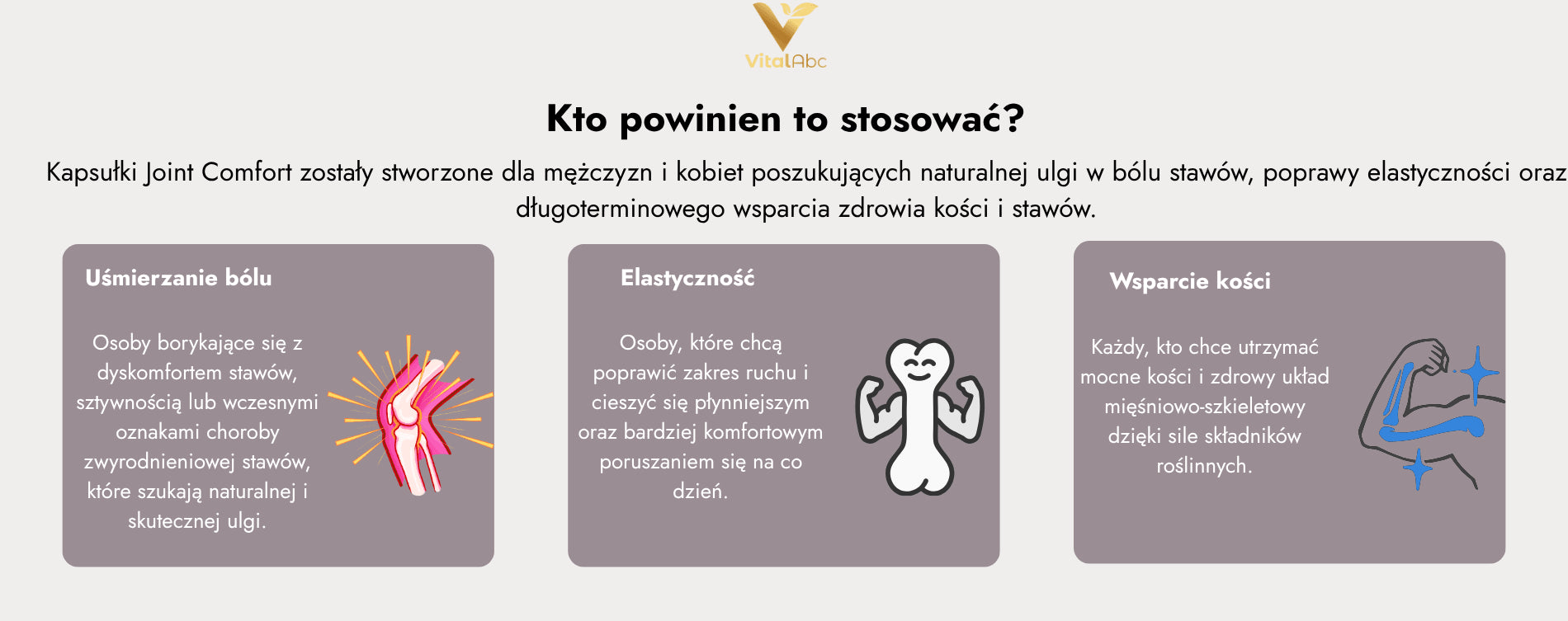 Joint Comfort – suplement diety na stawy, artretyzm, mięśnie, kości i ogólne zdrowie