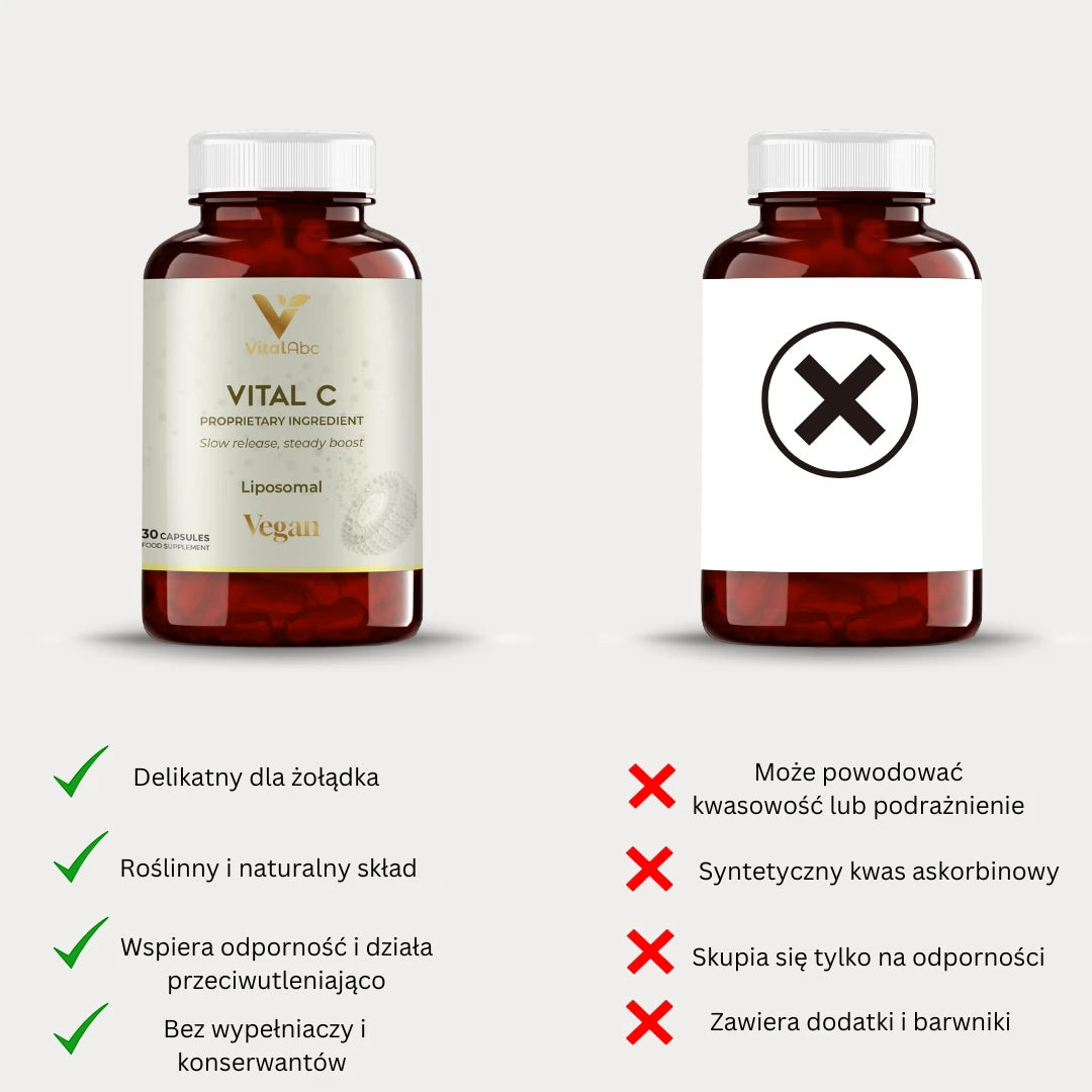 Porównanie liposomalnej witaminy C ze standardową witaminą C