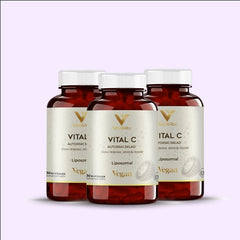 An image featuring three bottles of Vital C