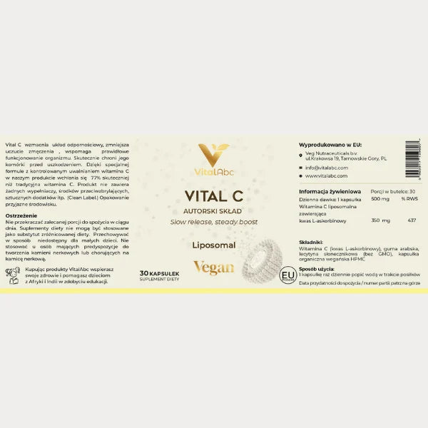 Vital C Etykieta Główna