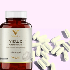 Picture of Vital C bottle with capsules